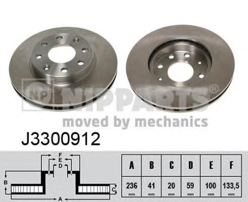 Tarcza hamulcowa przednia EX74633 Euroex