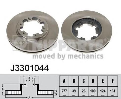 J3301044 Nipparts tarcza hamulcowa przednia