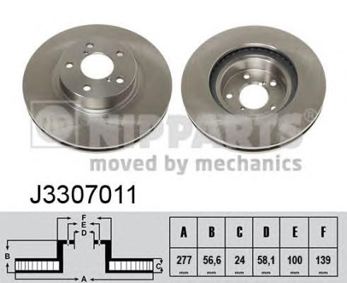 Tarcza hamulcowa przednia JBR730 Power Stop