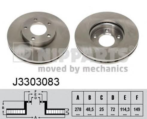 Tarcza hamulcowa przednia Fremax BD3272