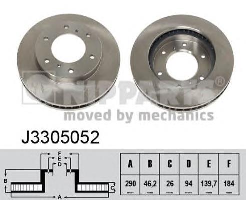 Tarcza hamulcowa przednia Mitsubishi Pajero CLASSIC (V2W)