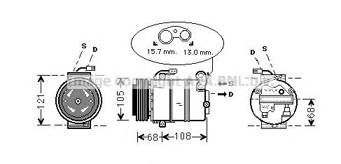 Sprężarka klimatyzacji 1854102 Opel