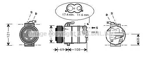 93176861 Opel Sprężarka klimatyzacji