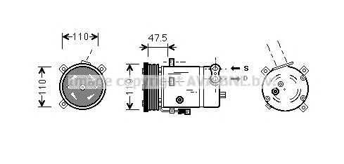 Do koszyka 24432574 Opel Sprężarka klimatyzacji
