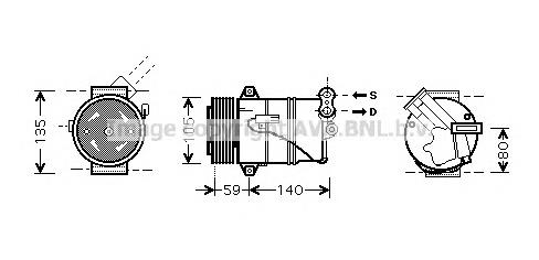 Sprężarka klimatyzacji General Motors 93190260