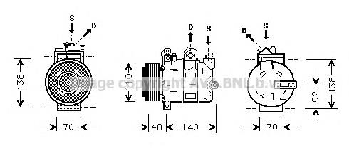 Sprężarka klimatyzacji Opel 1854096