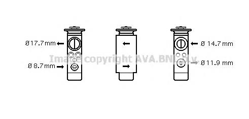 Do koszyka 13175539 Opel Zawór termostatyczny klimatyzacji