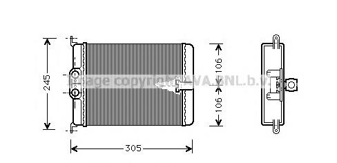 Chłodnica nagrzewnicy (ogrzewacza) Mercedes 1408300761 cena, od 29,91 USD