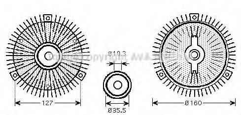 Sprzęgło wiskotyczne wentylatora chłodzenia Mahle Original CFC66001P