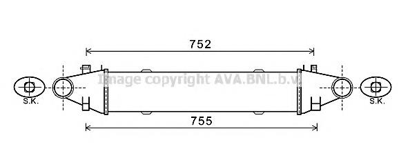 Chłodnica intercoolera Mercedes 2045000100 cena, od 110,32 USD