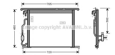 Chłodnica klimatyzacji Mercedes A2205000154 cena, od 71,51 USD