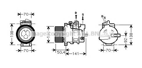 Sprężarka klimatyzacji 4471500240 Mercedes