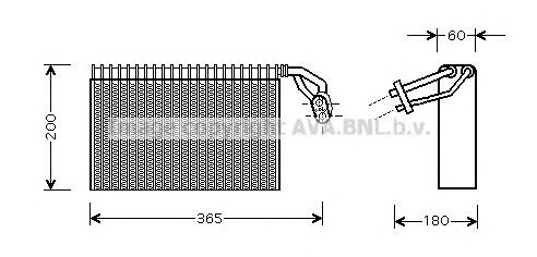 Parownik klimatyzacji do Mercedes Sprinter I 2-t 901, 902