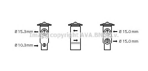 Zawór termostatyczny klimatyzacji 3902334M91 Massey Ferguson