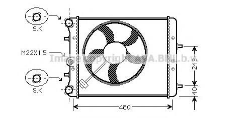SAA2013 AVA chłodnica silnika