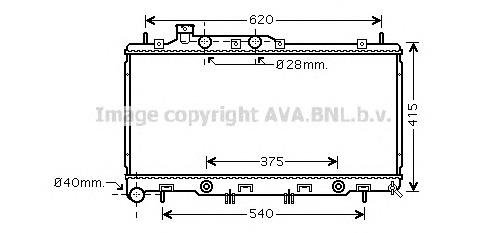 Chłodnica silnika Subaru 45119AG050 cena, od 177,52 USD