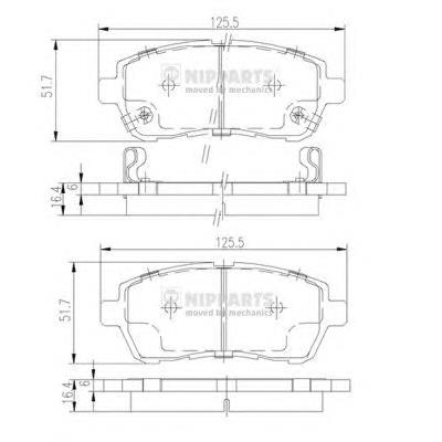 Klocki hamulcowe przednie tarczowe Suzuki 5581071L00000 cena, od 19,24 USD