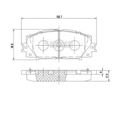 0446552320 Toyota Klocki hamulcowe przednie tarczowe