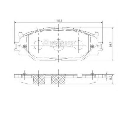 Klocki hamulcowe przednie tarczowe Toyota 446553020