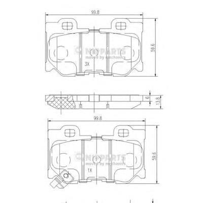 986494863 Bosch Okładziny (klocki) do hamulców tarczowych tylne