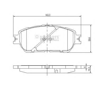 0446504080 Toyota Klocki hamulcowe przednie tarczowe