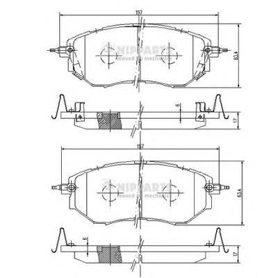 26296FE070 Subaru Klocki hamulcowe przednie tarczowe