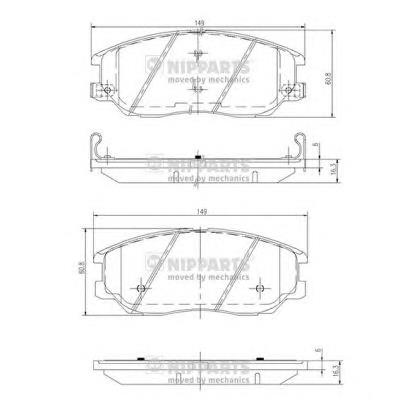 4813A21100 Hyundai/Kia Klocki hamulcowe przednie tarczowe
