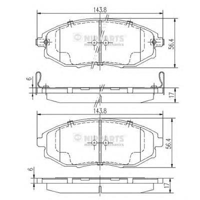 96475027 General Motors Klocki hamulcowe przednie tarczowe