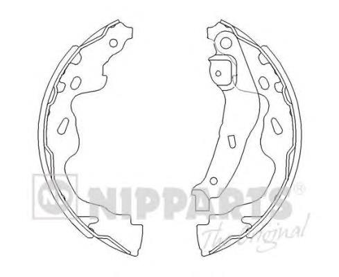 Do koszyka 044950D020 Toyota Klocki hamulcowe tylne bębnowe