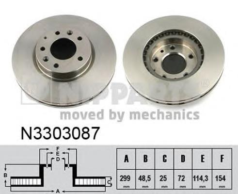 Do koszyka G33Y3325XA Mazda Tarcza hamulcowa przednia