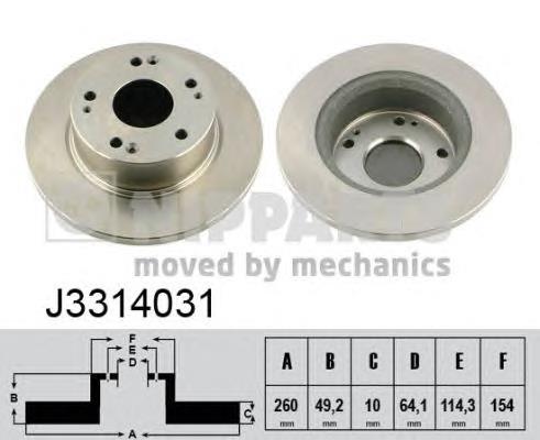Tarcza hamulcowa tylna Japan Parts DP443C cena, od 31,43 USD