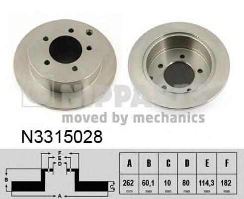 Tarcza hamulcowa tylna 4615A194 Mitsubishi