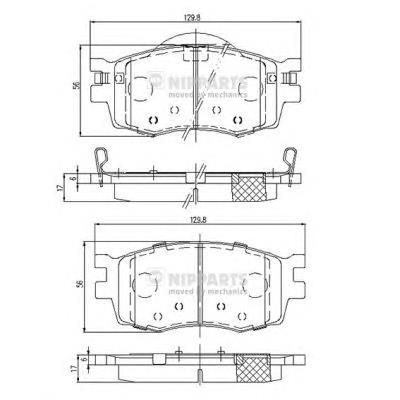 281011GA00 Hyundai/Kia Klocki hamulcowe przednie tarczowe