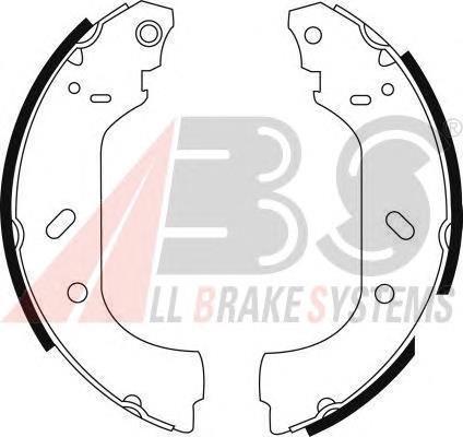 Klocki hamulcowe tylne bębnowe ABS 8943 cena, od 33,08 USD