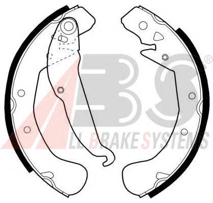 Klocki hamulcowe tylne bębnowe ABS 8960 cena, od 27,02 USD