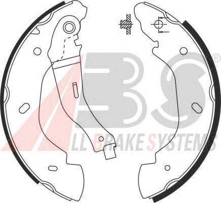 Klocki hamulcowe tylne bębnowe ABS 9126 cena, od 31,03 USD