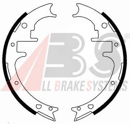 Do koszyka S24554 Brembo Klocki hamulcowe tylne bębnowe