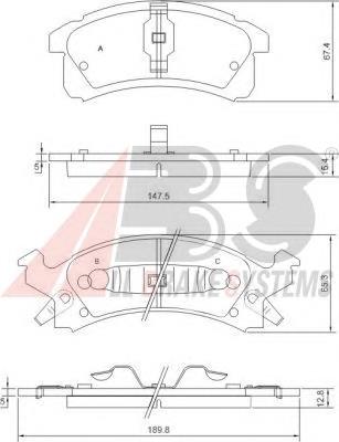 Klocki hamulcowe przednie tarczowe Chevrolet Cavalier 