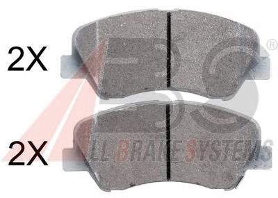 Klocki hamulcowe przednie tarczowe 581013XA10 Hyundai/Kia