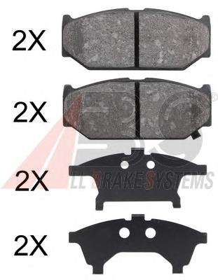 Do koszyka 5581071L00000 Suzuki Klocki hamulcowe przednie tarczowe