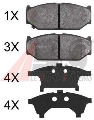 Klocki hamulcowe przednie tarczowe Suzuki 5581071L00000 cena, od 19,24 USD