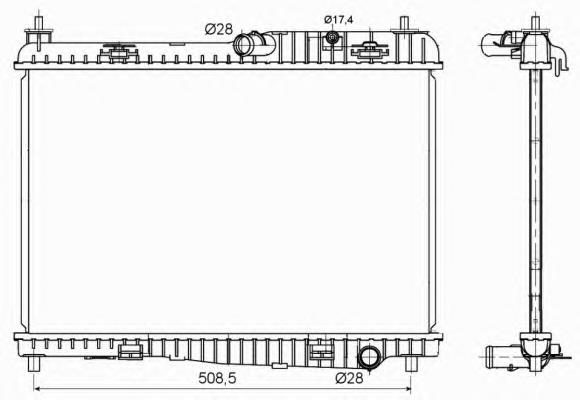 Chłodnica silnika Ford 1897435 cena, od 89,02 USD