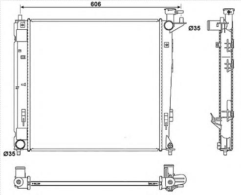 Chłodnica silnika NRF 53054