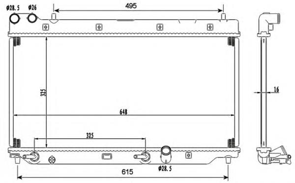 53110 NRF Chłodnica silnika