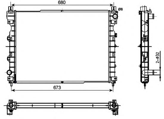 53096 NRF Chłodnica silnika