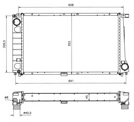 Chłodnica silnika BMW 17112245511 cena, od 95,34 USD
