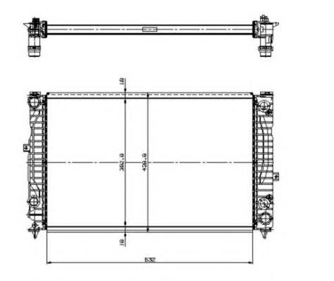 Do koszyka 4Z7121251B VAG Chłodnica silnika