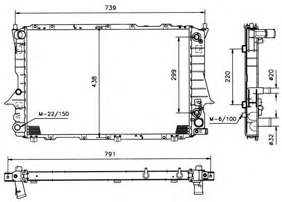 Chłodnica silnika 51319 NRF