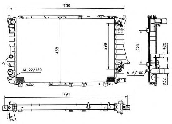 Chłodnica silnika 51317 NRF