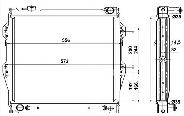 Chłodnica silnika Toyota 1640065041 cena, od 184,09 USD